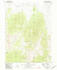 WEAVER CANYON, NV-UT HISTORICAL MAP GEOP